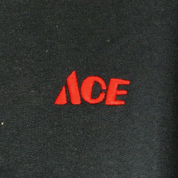 ACE Hardware Store Black Sweatshirt Employee Uniform Shirt Size L NWT - Picture 4 of 8